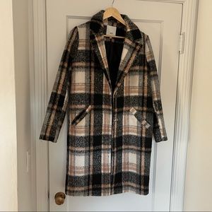 River Island Plaid Coat